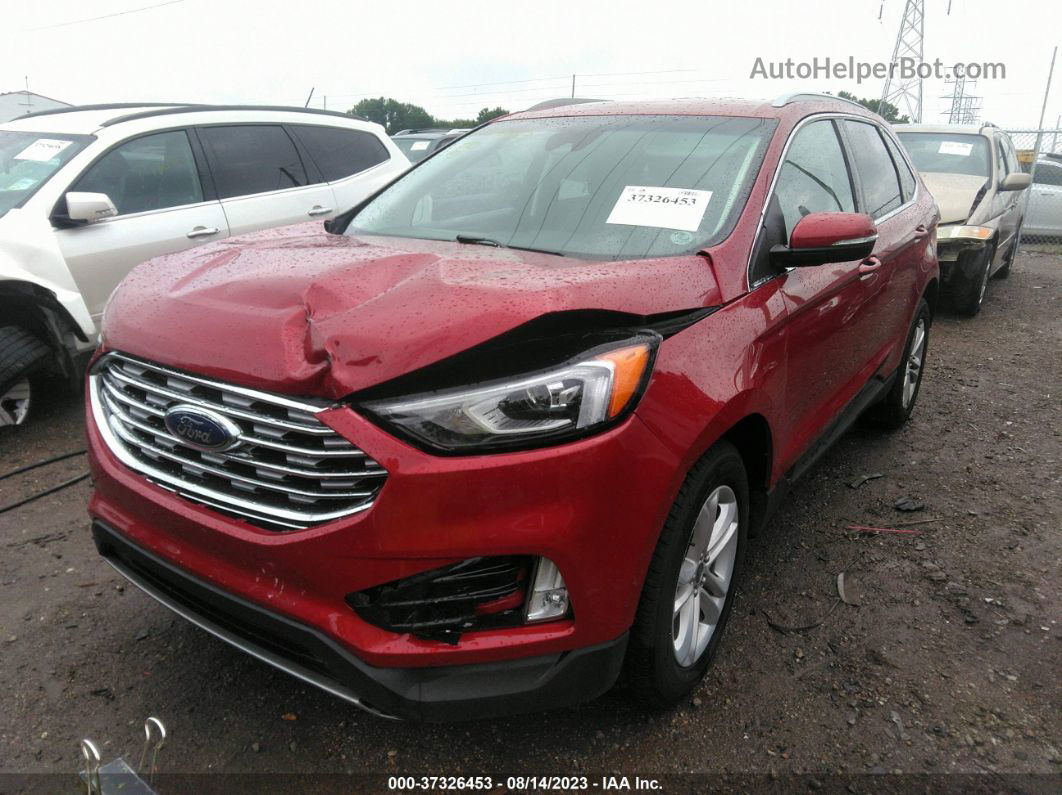 2020 Ford Edge Sel/st Line Red vin: 2FMPK4J98LBA41035