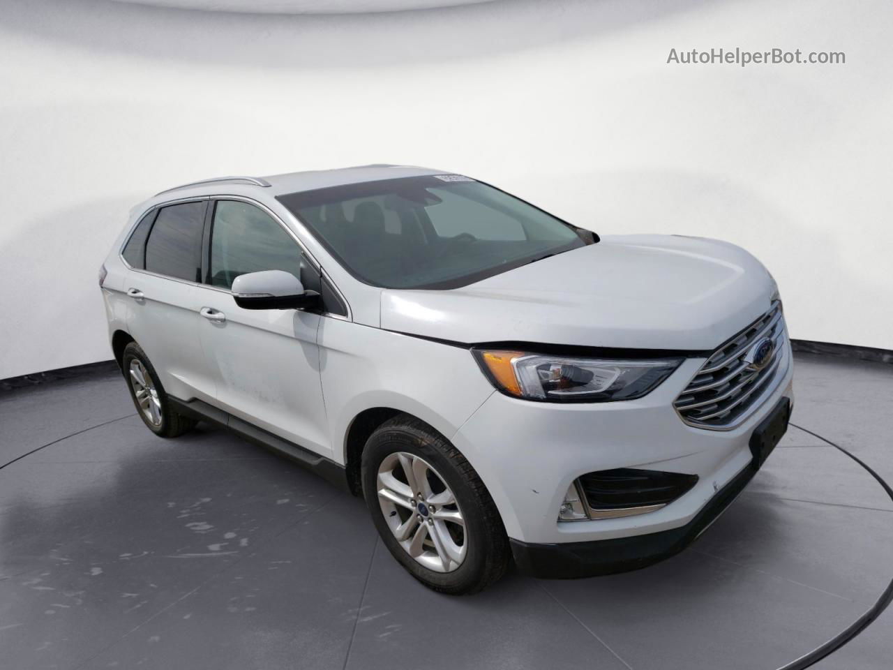 2020 Ford Edge Sel White vin: 2FMPK4J98LBA71524