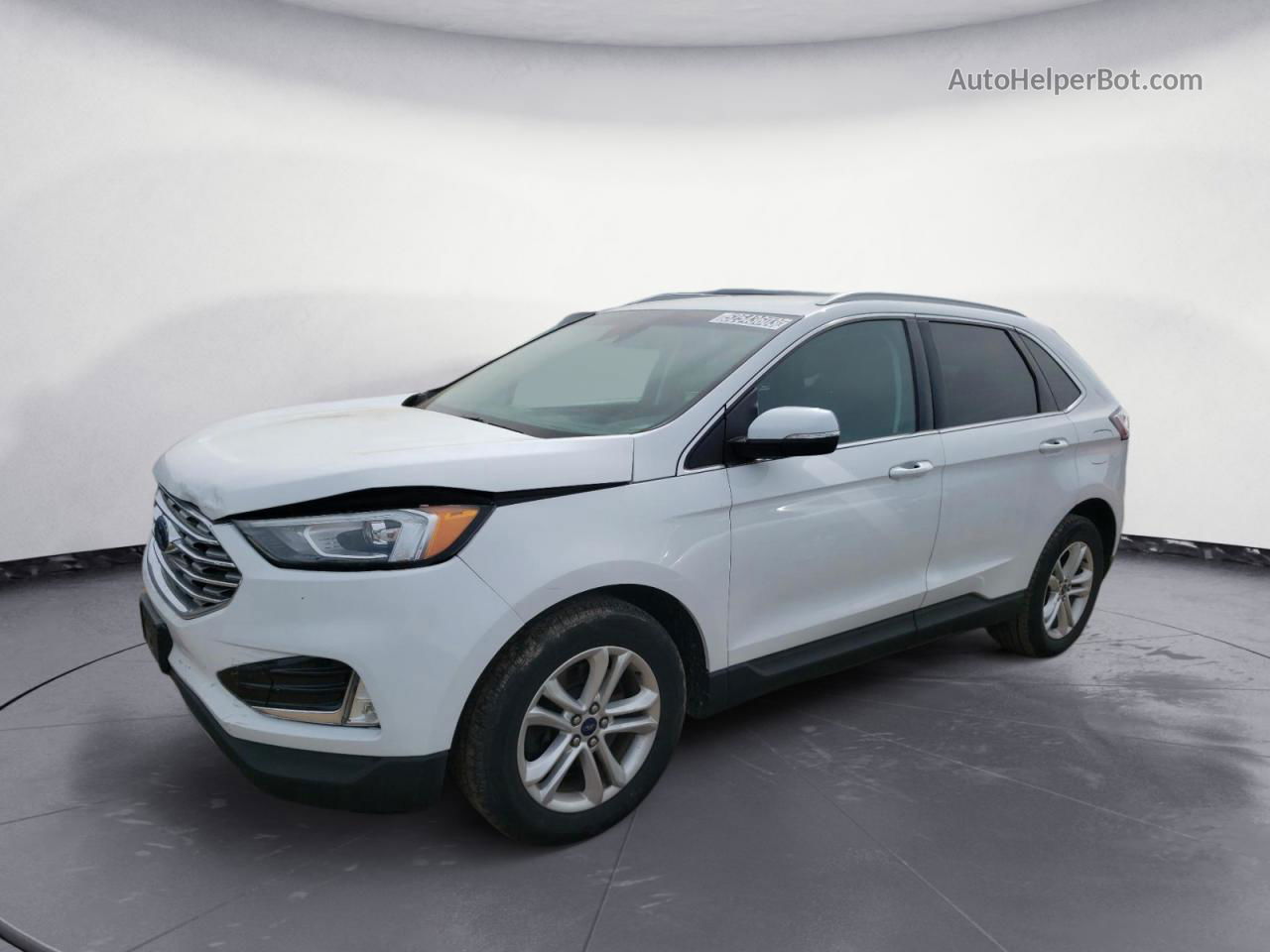 2020 Ford Edge Sel White vin: 2FMPK4J98LBA71524