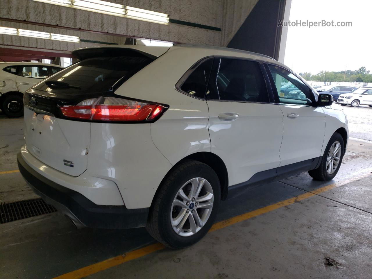 2020 Ford Edge Sel White vin: 2FMPK4J98LBA84287