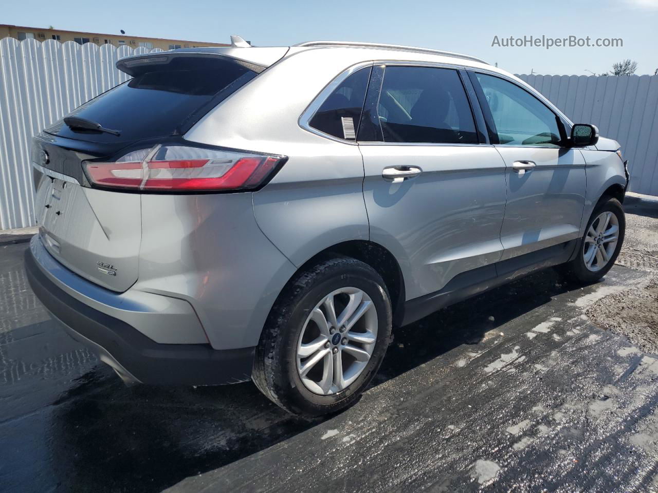 2020 Ford Edge Sel Silver vin: 2FMPK4J98LBA98948