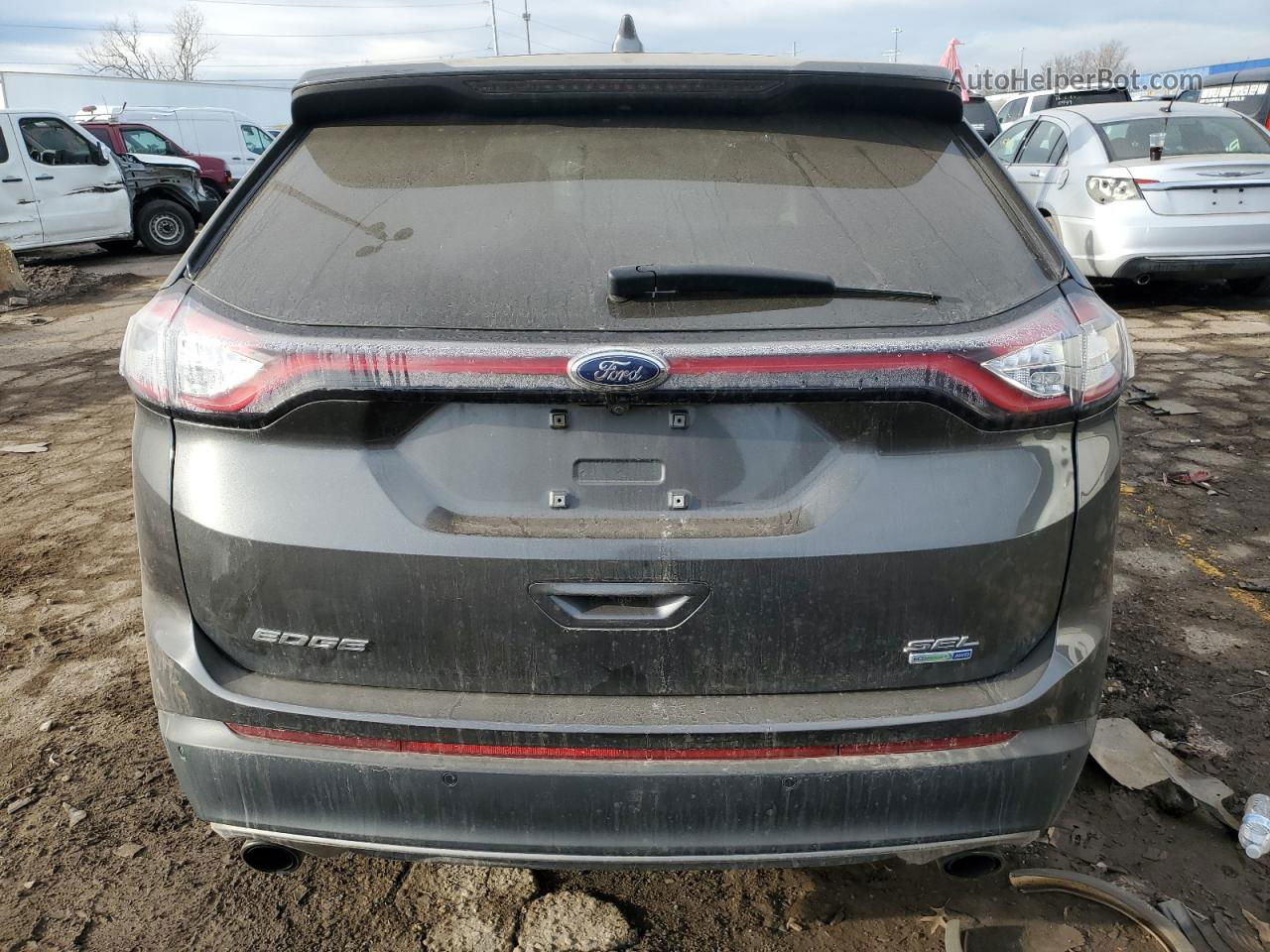 2016 Ford Edge Sel Серый vin: 2FMPK4J99GBC10646