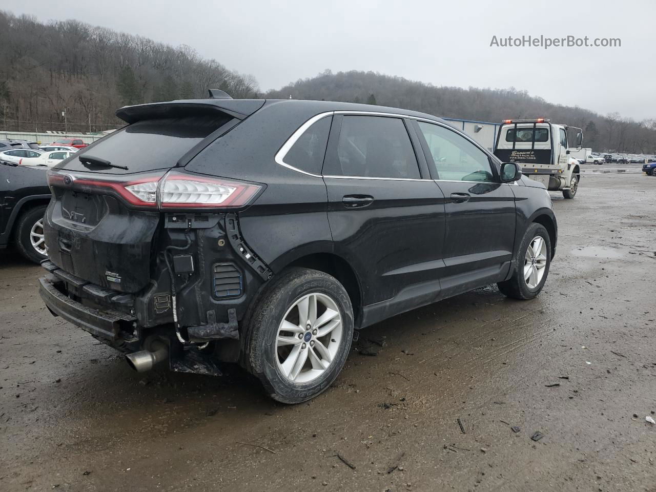 2016 Ford Edge Sel Черный vin: 2FMPK4J99GBC41086