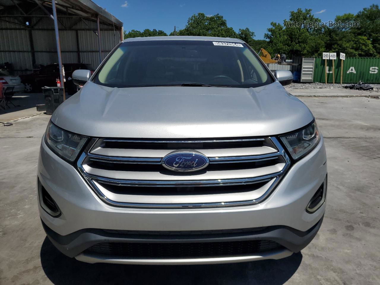 2016 Ford Edge Sel Silver vin: 2FMPK4J99GBC68093