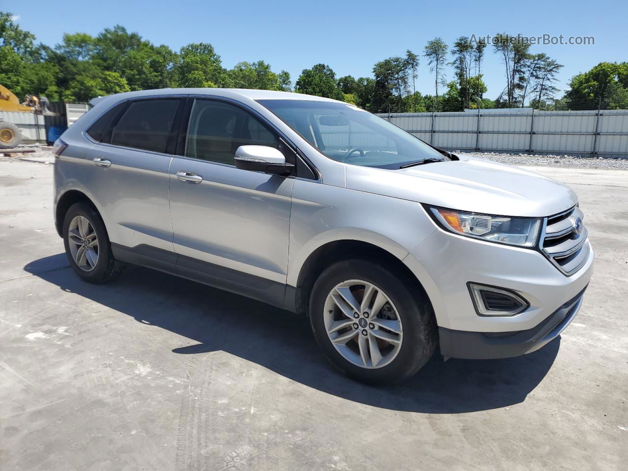 2016 Ford Edge Sel Silver vin: 2FMPK4J99GBC68093