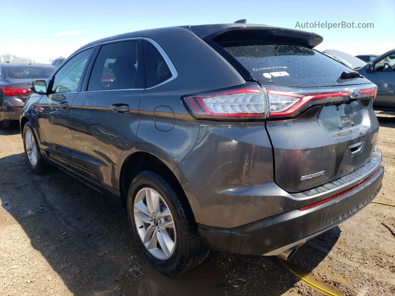 2017 Ford Edge Sel Серый vin: 2FMPK4J99HBB30054