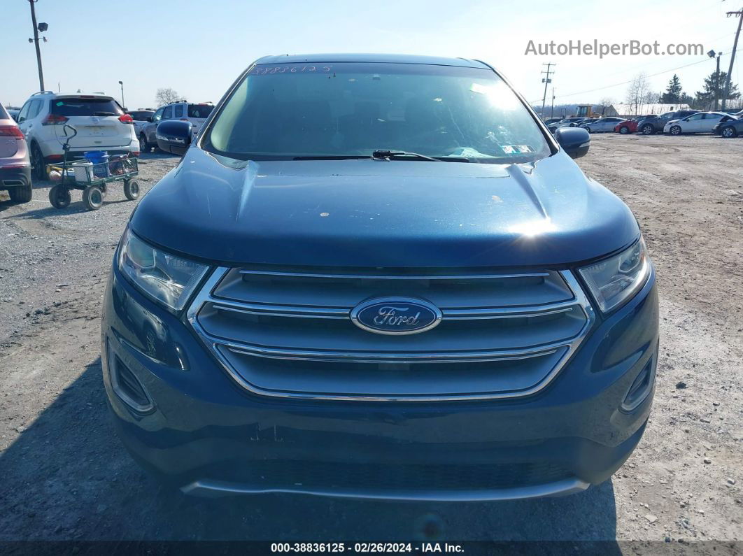 2017 Ford Edge Sel Dark Blue vin: 2FMPK4J99HBB30510