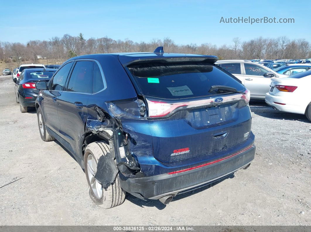 2017 Ford Edge Sel Dark Blue vin: 2FMPK4J99HBB30510