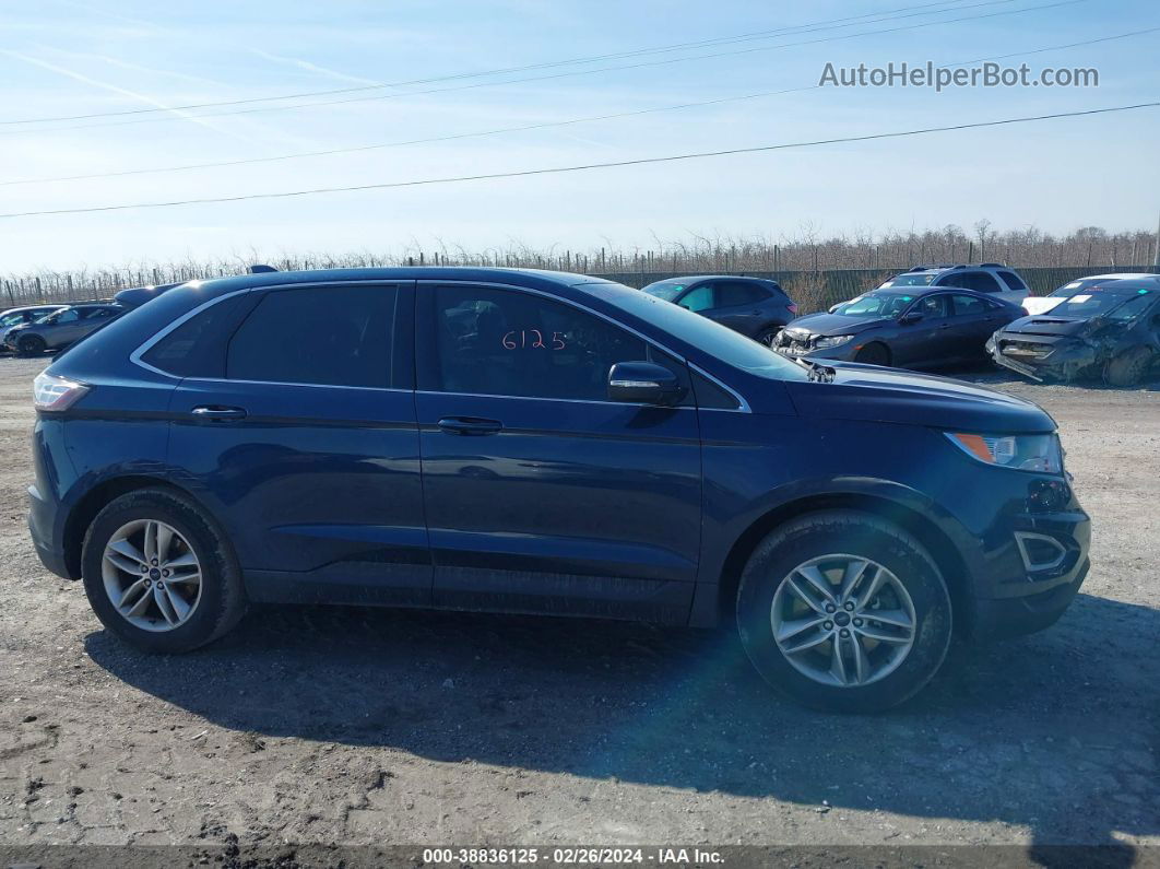 2017 Ford Edge Sel Dark Blue vin: 2FMPK4J99HBB30510