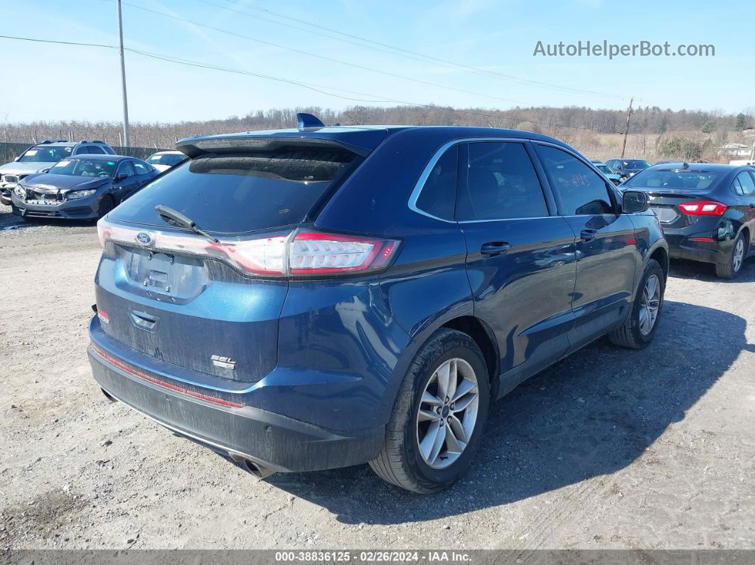 2017 Ford Edge Sel Dark Blue vin: 2FMPK4J99HBB30510