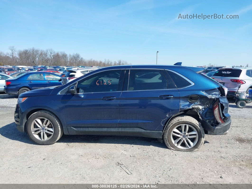 2017 Ford Edge Sel Dark Blue vin: 2FMPK4J99HBB30510