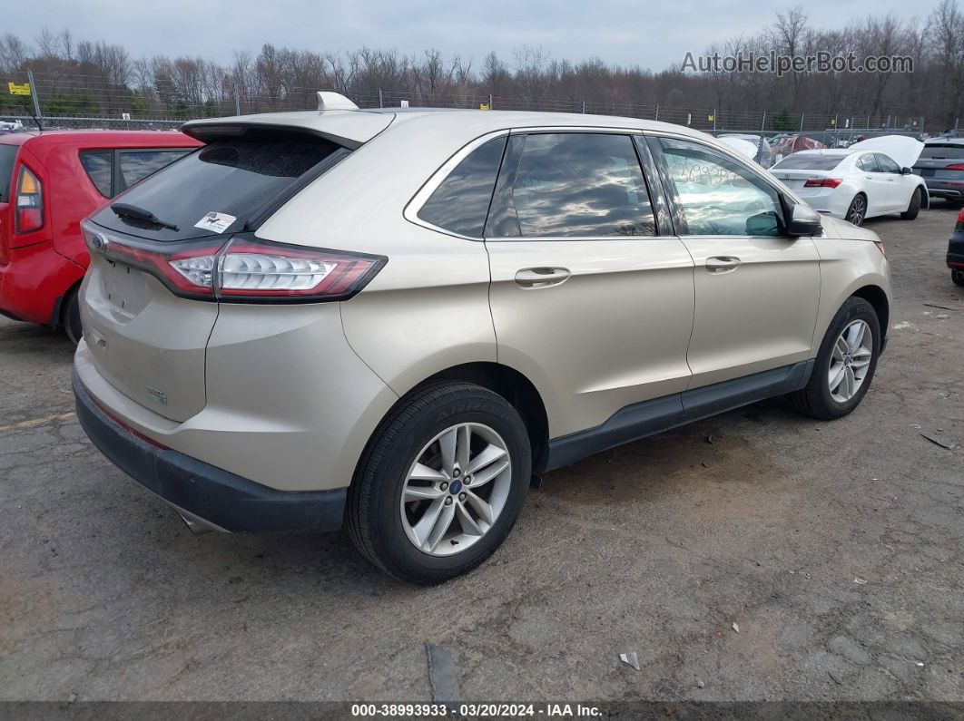 2017 Ford Edge Sel Желто-коричневый vin: 2FMPK4J99HBC11040