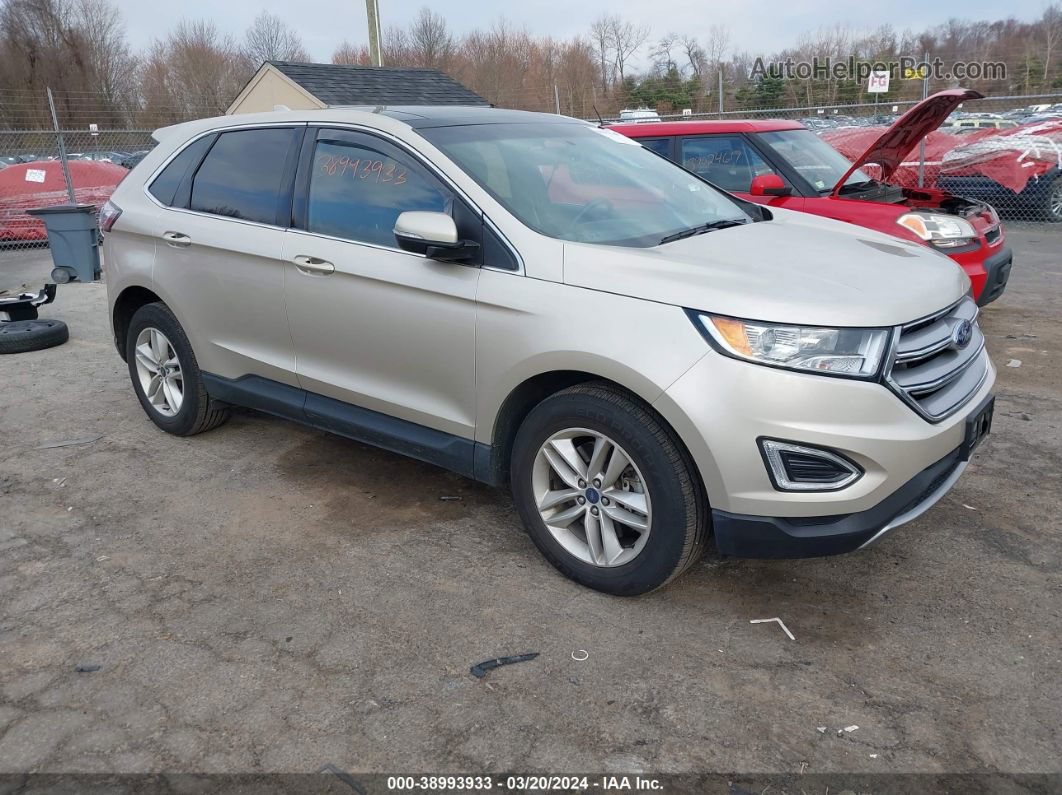 2017 Ford Edge Sel Желто-коричневый vin: 2FMPK4J99HBC11040