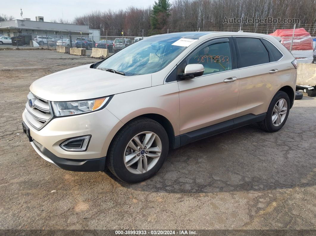 2017 Ford Edge Sel Желто-коричневый vin: 2FMPK4J99HBC11040