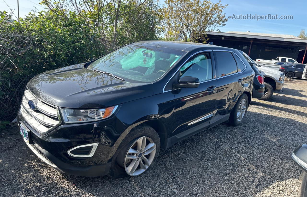 2018 Ford Edge Sel Черный vin: 2FMPK4J99JBC00108