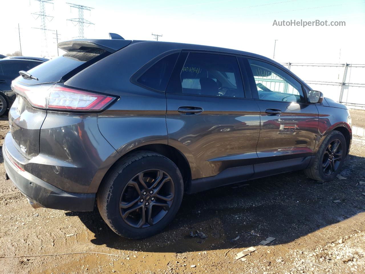 2018 Ford Edge Sel Серый vin: 2FMPK4J99JBC41029