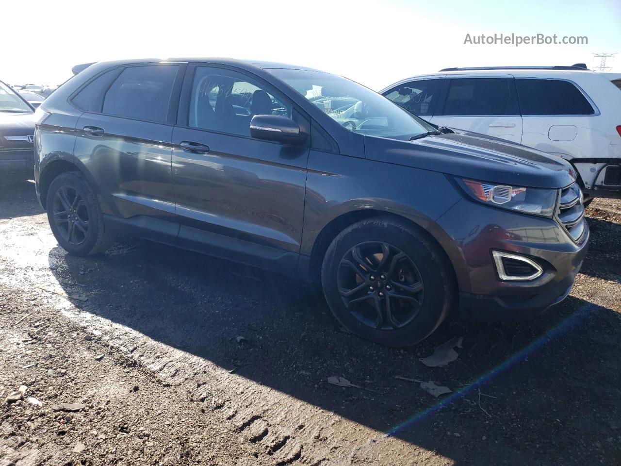 2018 Ford Edge Sel Серый vin: 2FMPK4J99JBC41029