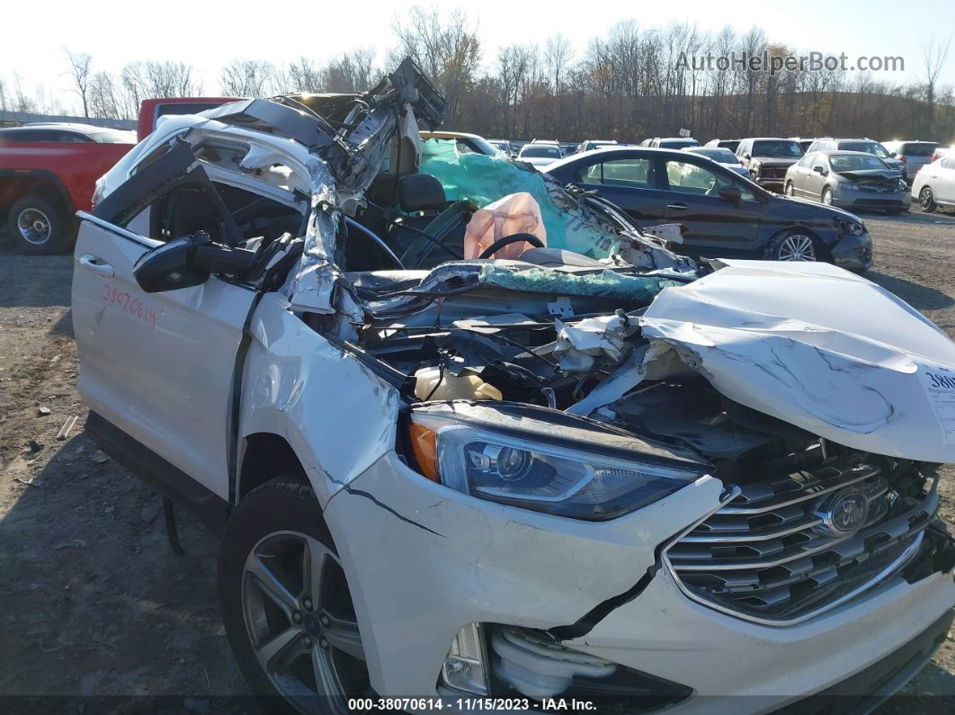 2019 Ford Edge Sel Белый vin: 2FMPK4J99KBB37870