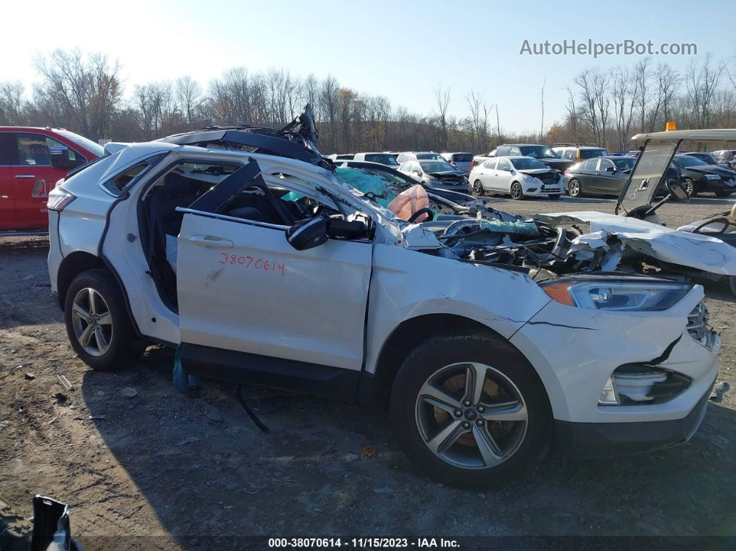 2019 Ford Edge Sel Белый vin: 2FMPK4J99KBB37870