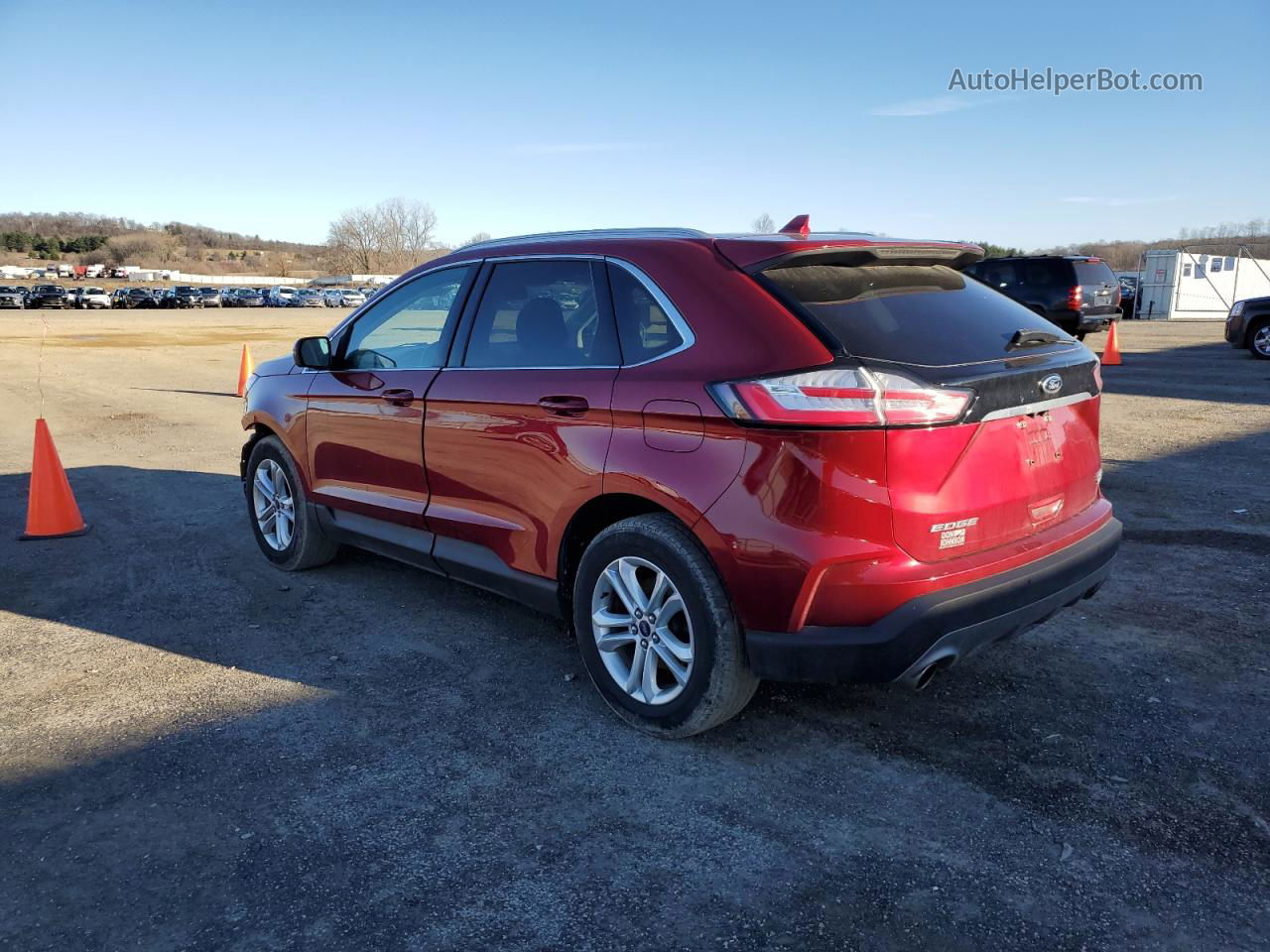 2019 Ford Edge Sel Red vin: 2FMPK4J99KBB60954