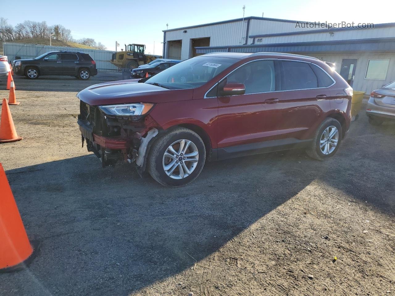 2019 Ford Edge Sel Red vin: 2FMPK4J99KBB60954