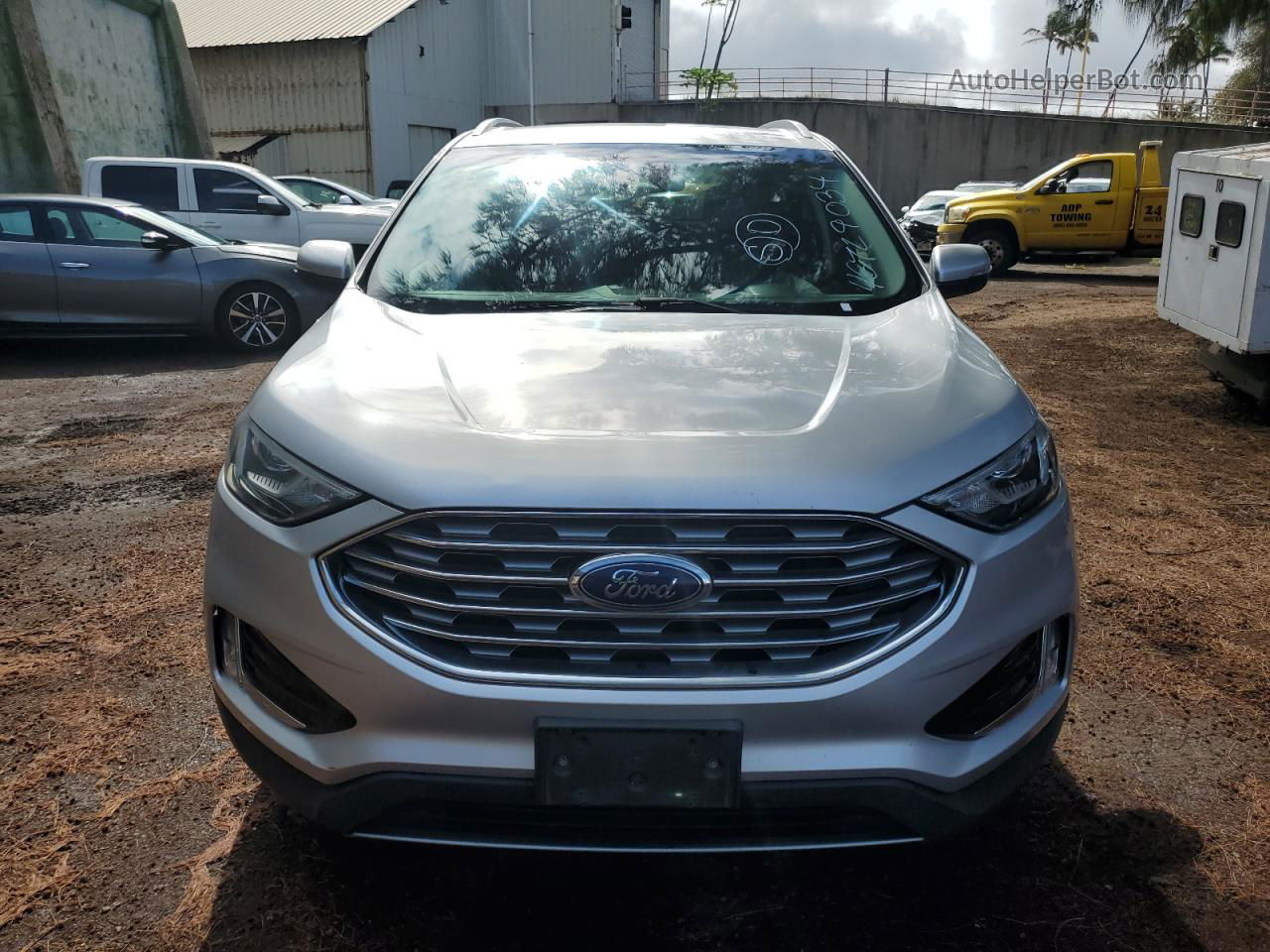 2019 Ford Edge Sel Silver vin: 2FMPK4J99KBB90116