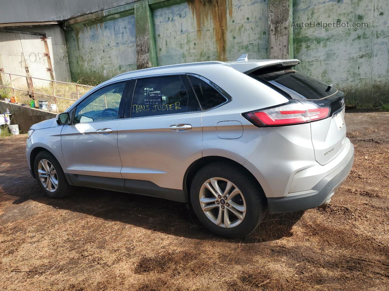 2019 Ford Edge Sel Silver vin: 2FMPK4J99KBB90116