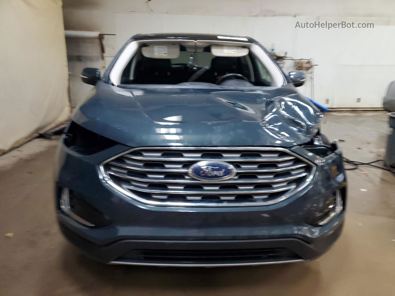 2019 Ford Edge Sel Синий vin: 2FMPK4J99KBC19050