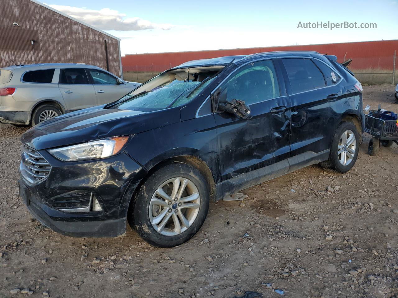 2019 Ford Edge Sel Black vin: 2FMPK4J99KBC23647