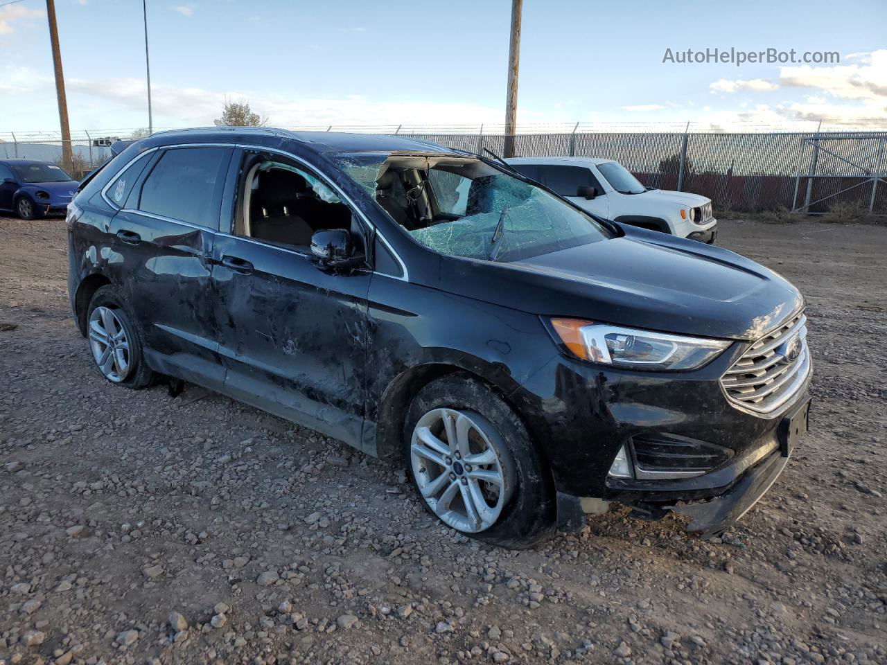 2019 Ford Edge Sel Black vin: 2FMPK4J99KBC23647