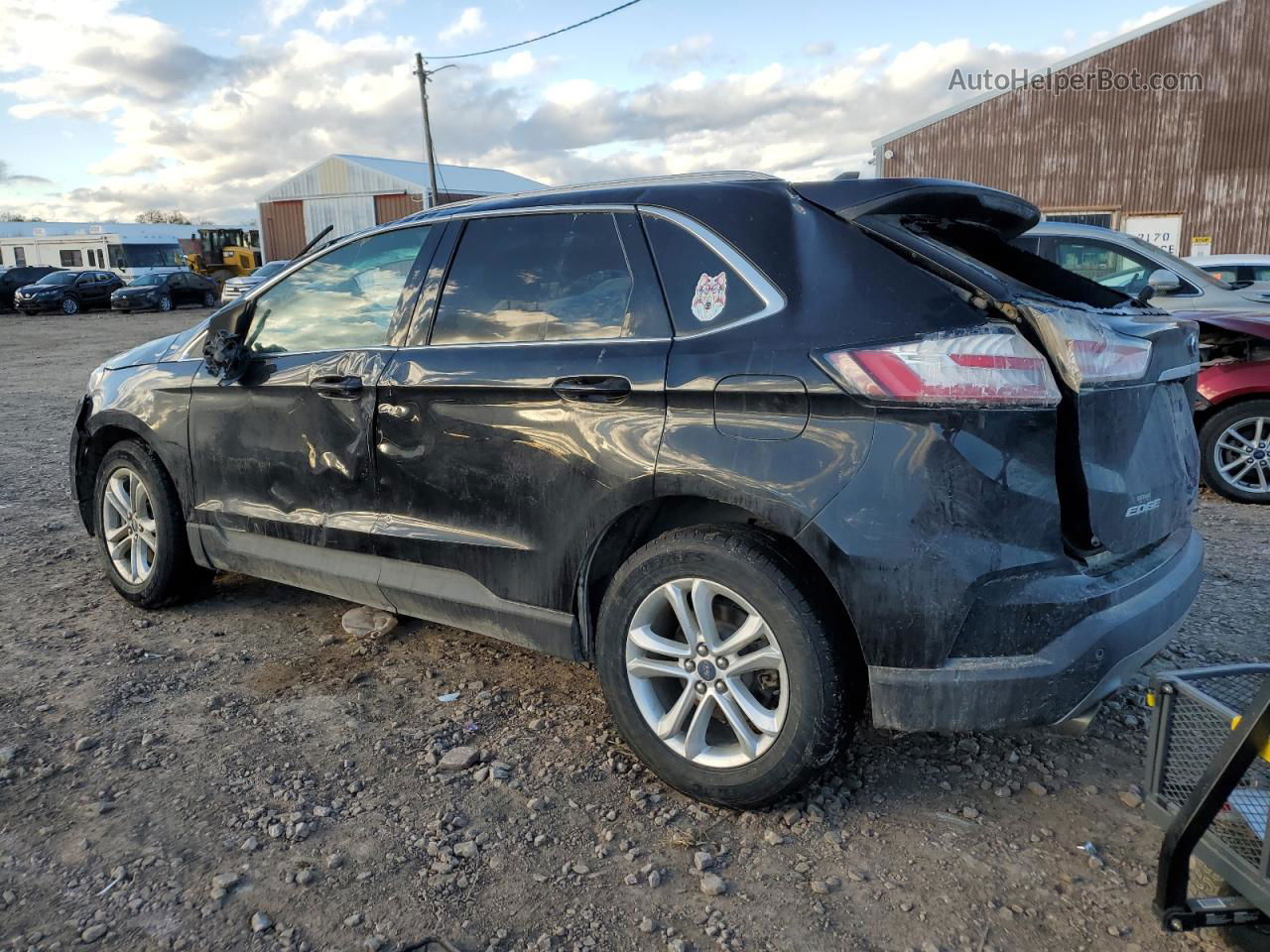 2019 Ford Edge Sel Black vin: 2FMPK4J99KBC23647