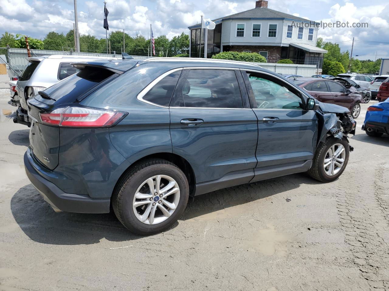 2019 Ford Edge Sel Teal vin: 2FMPK4J99KBC42053