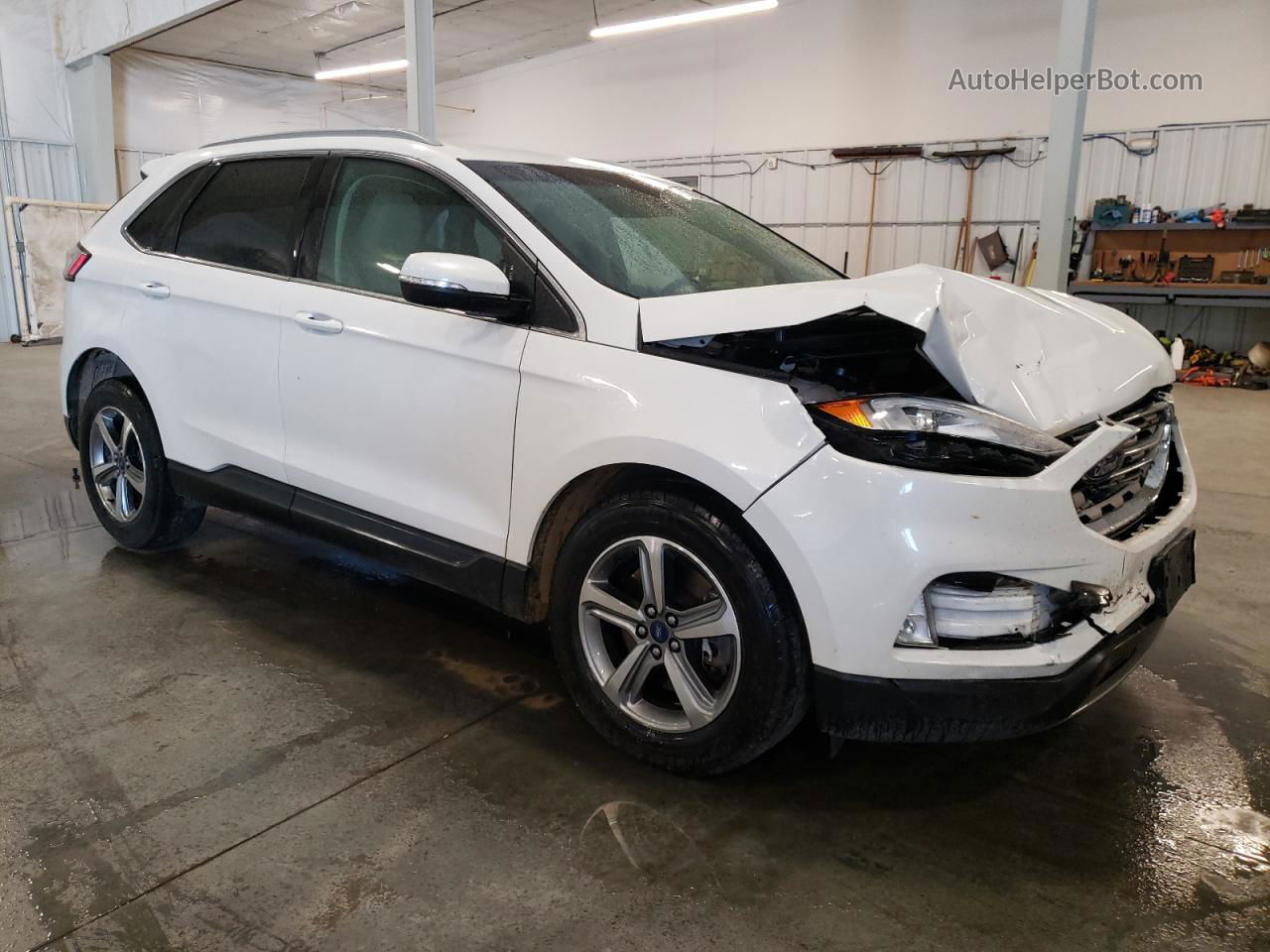 2020 Ford Edge Sel White vin: 2FMPK4J99LBA24342