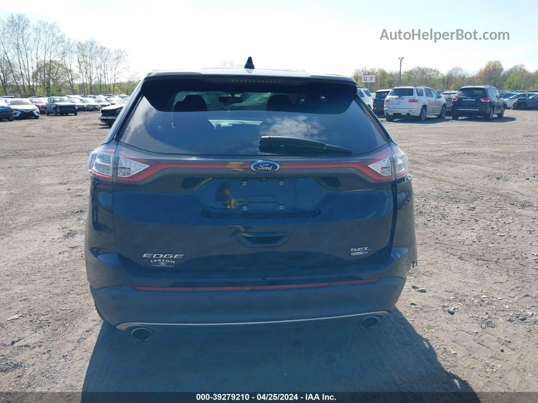 2016 Ford Edge Sel Черный vin: 2FMPK4J9XGBB61134