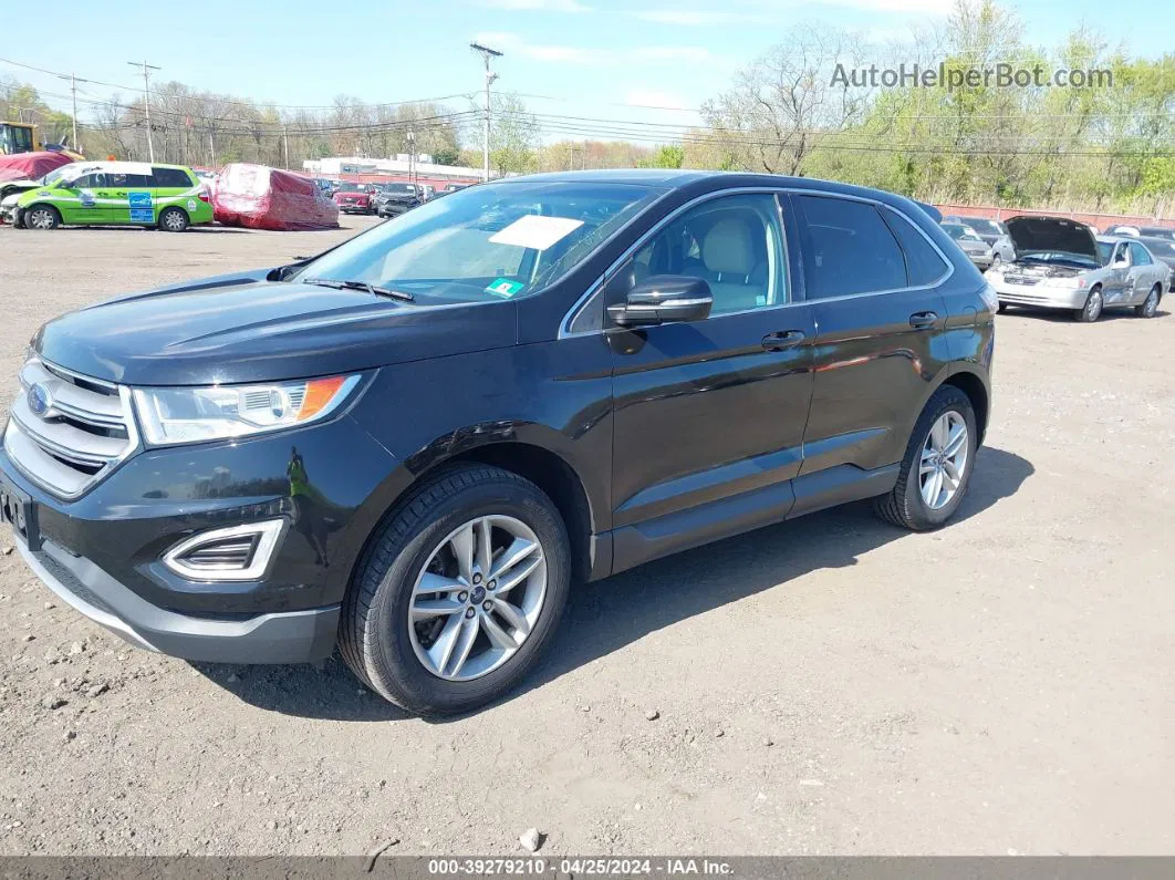 2016 Ford Edge Sel Черный vin: 2FMPK4J9XGBB61134