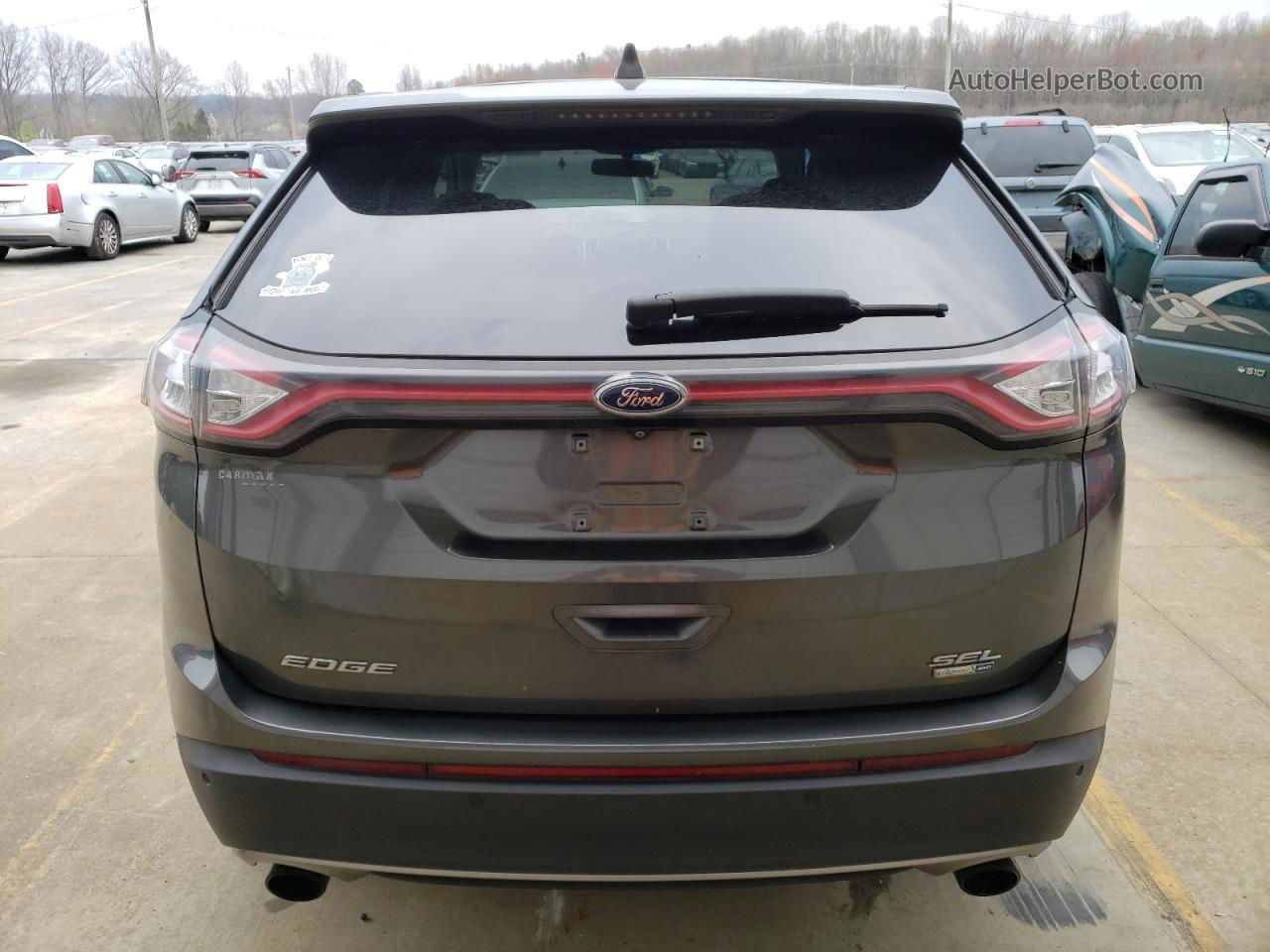 2016 Ford Edge Sel Угольный vin: 2FMPK4J9XGBB71923