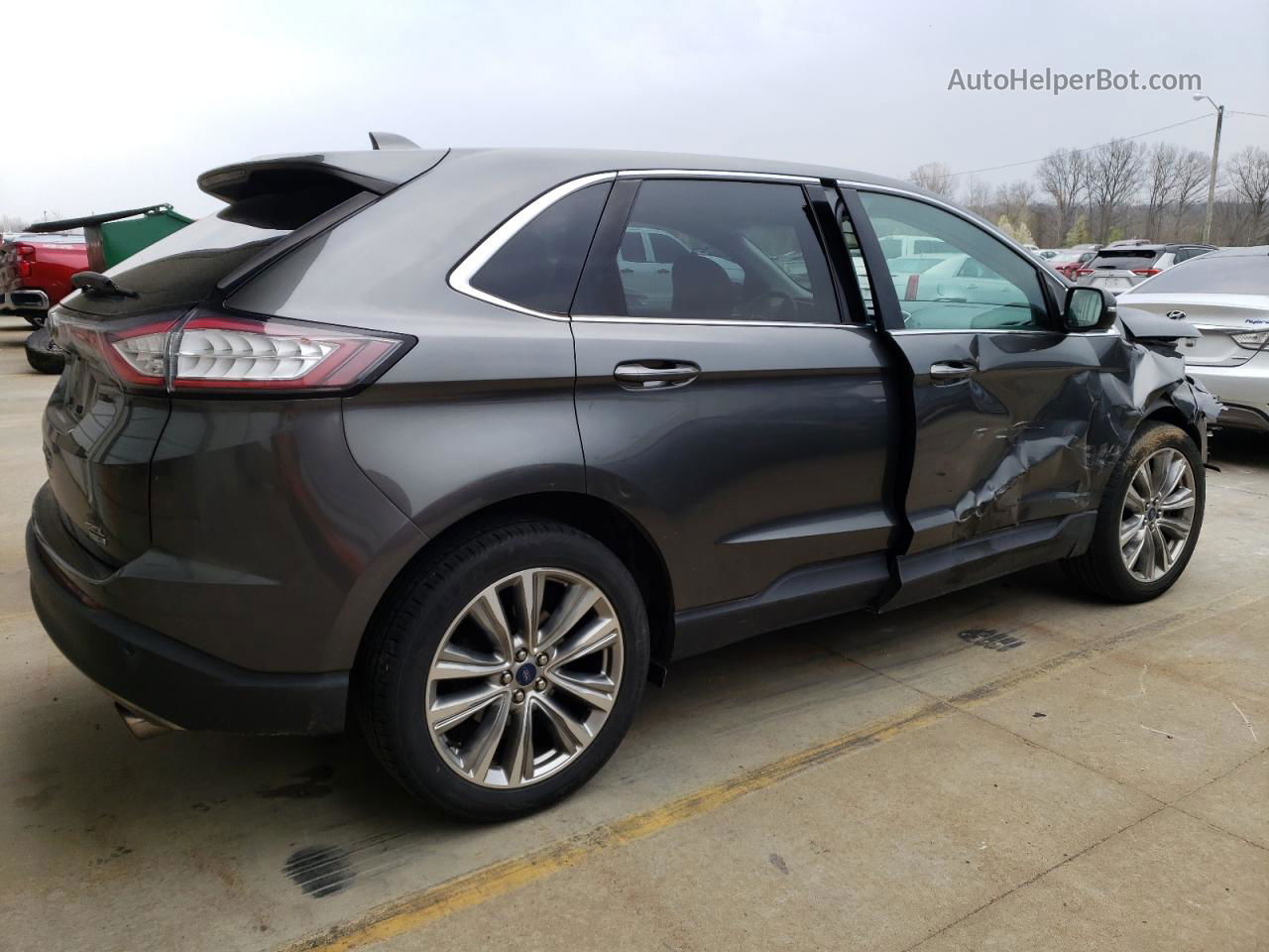 2016 Ford Edge Sel Угольный vin: 2FMPK4J9XGBB71923