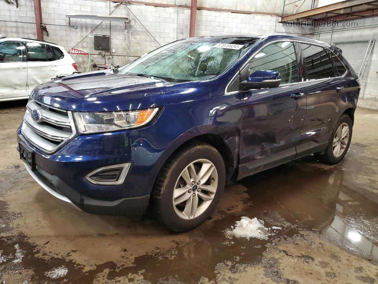 2016 Ford Edge Sel Blue vin: 2FMPK4J9XGBC43932