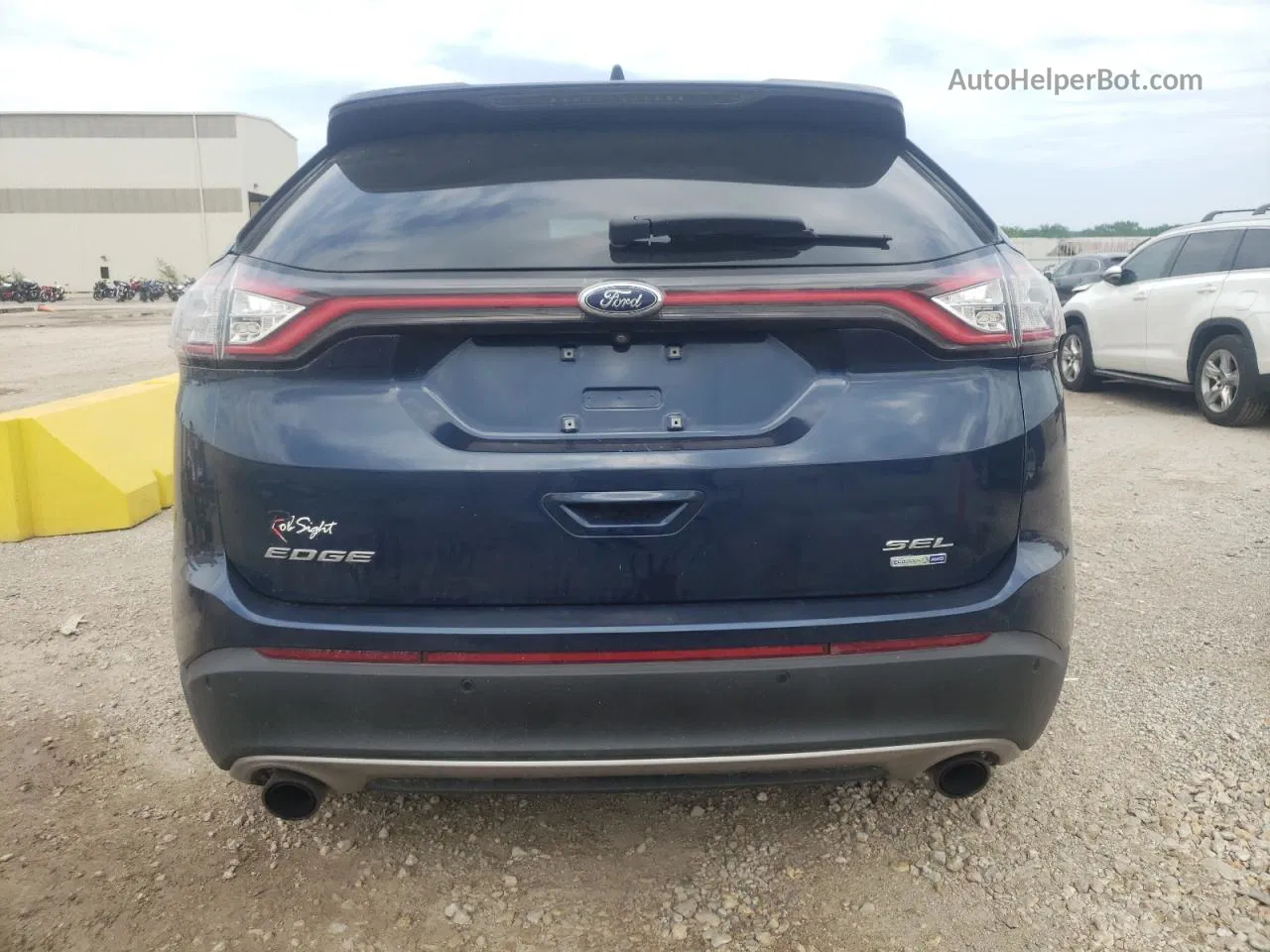 2017 Ford Edge Sel Blue vin: 2FMPK4J9XHBB04238