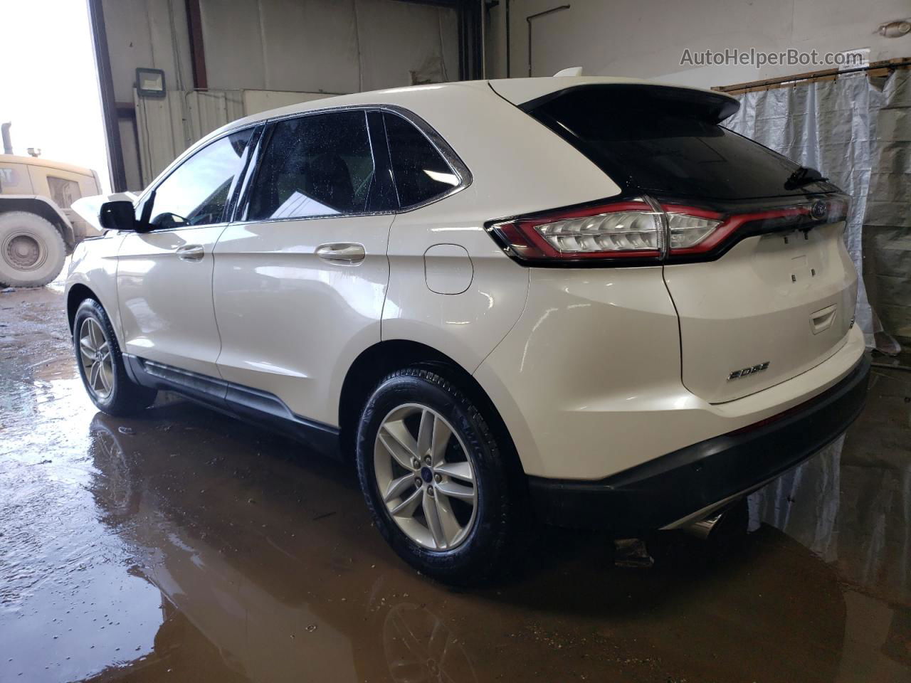 2018 Ford Edge Sel White vin: 2FMPK4J9XJBB49444