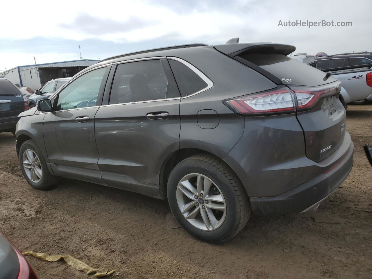 2018 Ford Edge Sel Gray vin: 2FMPK4J9XJBC26961