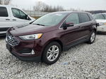 2019 Ford Edge Sel Burgundy vin: 2FMPK4J9XKBB45380