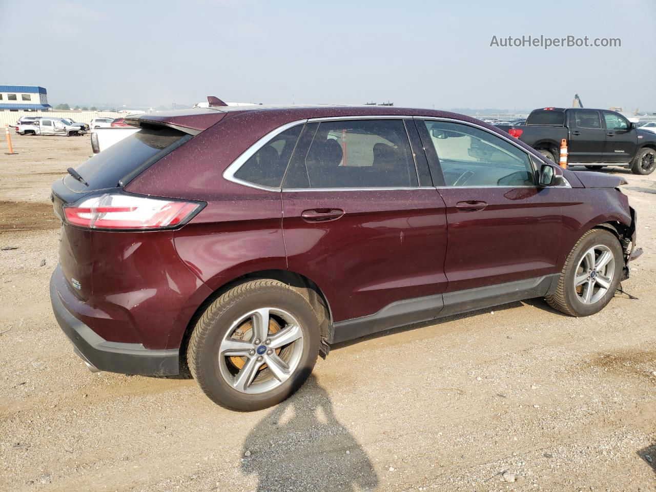 2019 Ford Edge Sel Бордовый vin: 2FMPK4J9XKBB98368