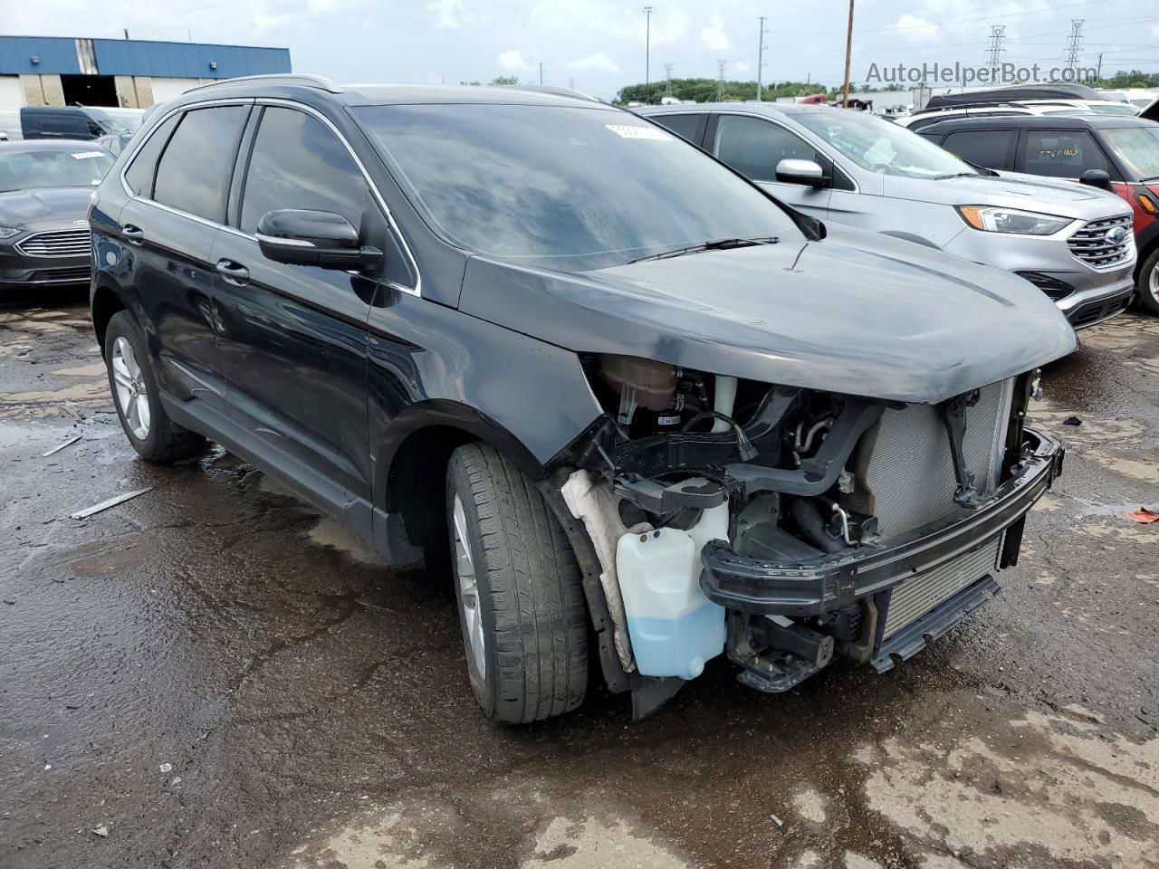 2019 Ford Edge Sel Black vin: 2FMPK4J9XKBC09000