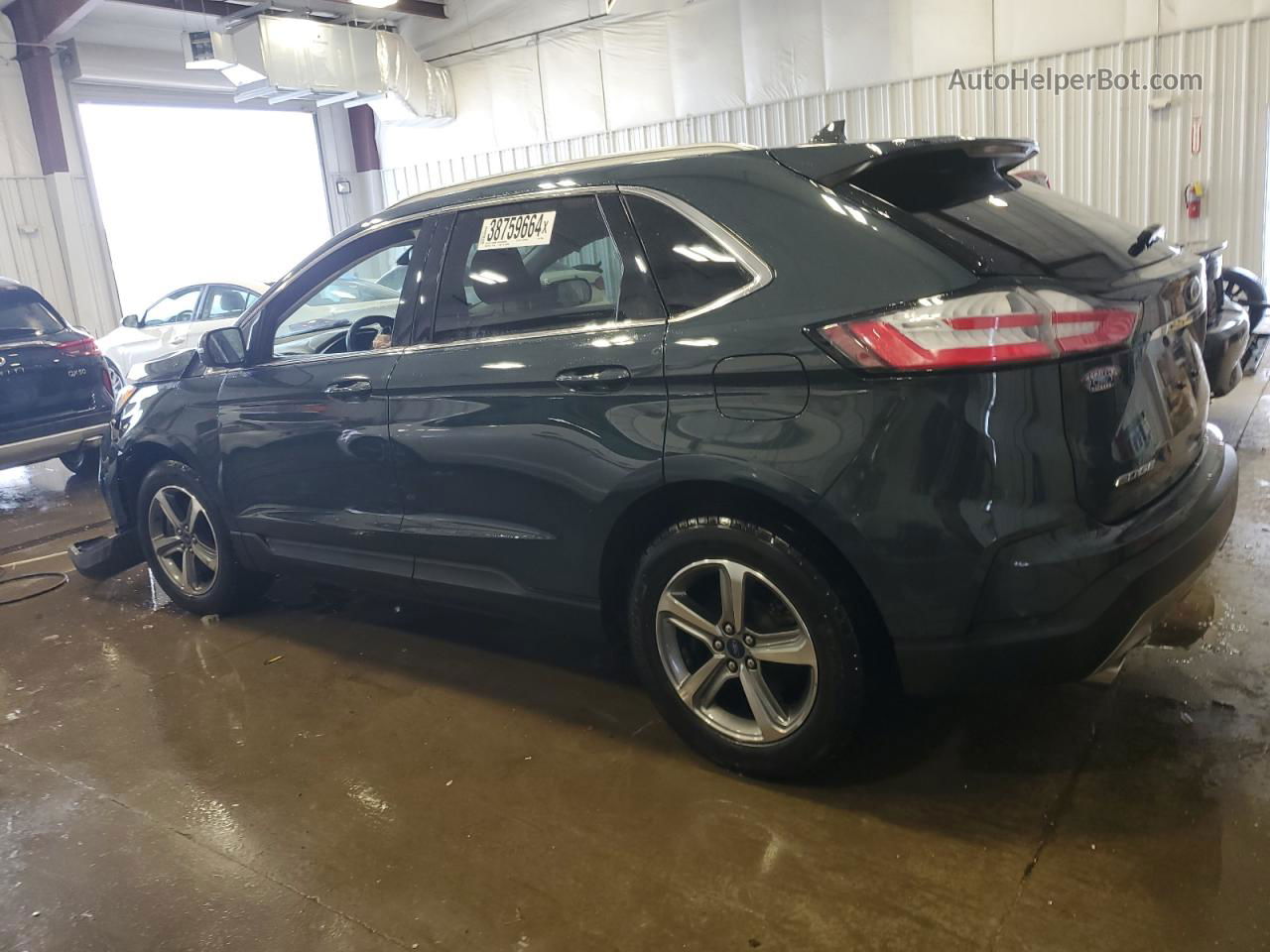 2019 Ford Edge Sel Blue vin: 2FMPK4J9XKBC50498