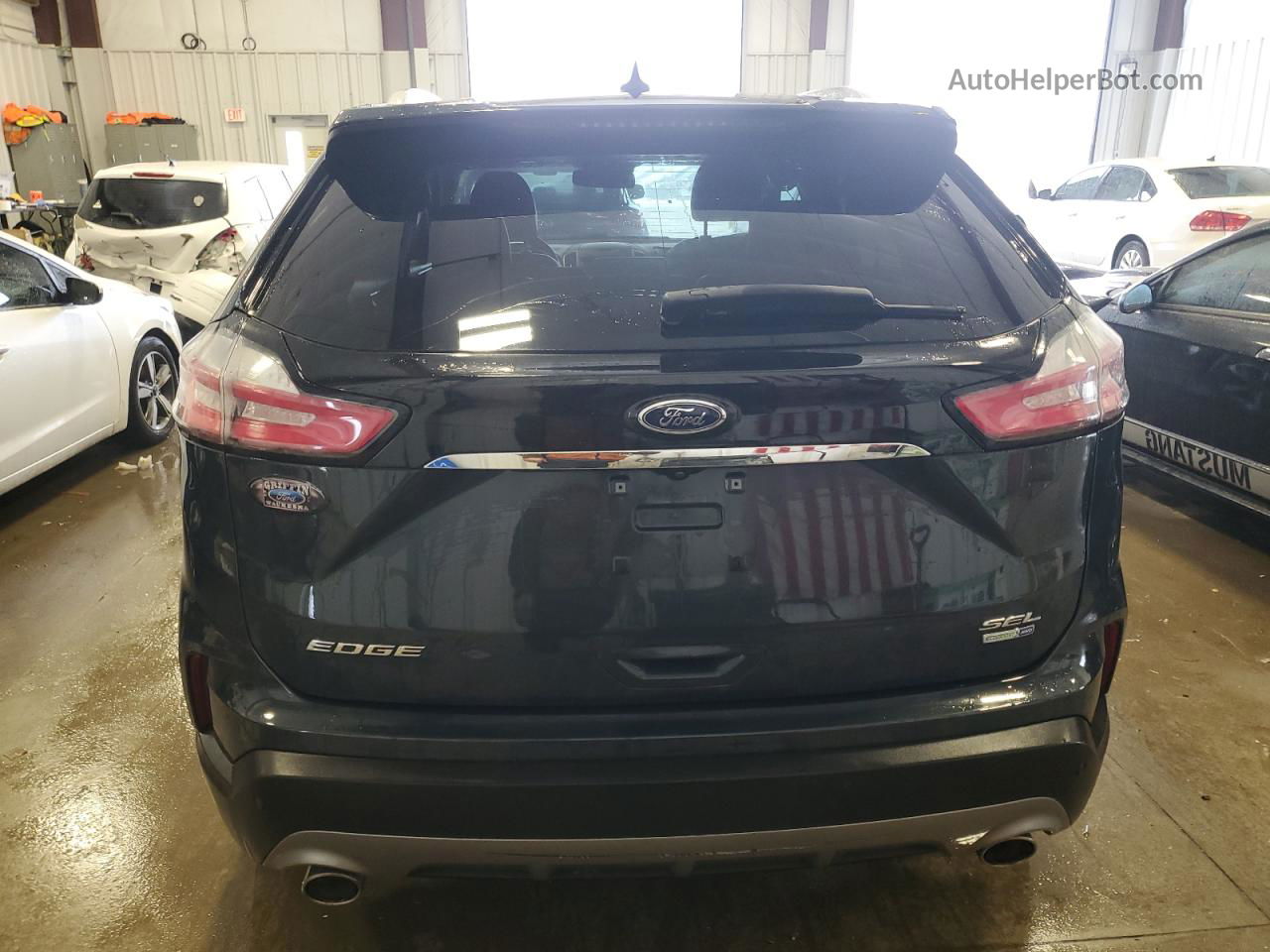 2019 Ford Edge Sel Blue vin: 2FMPK4J9XKBC50498