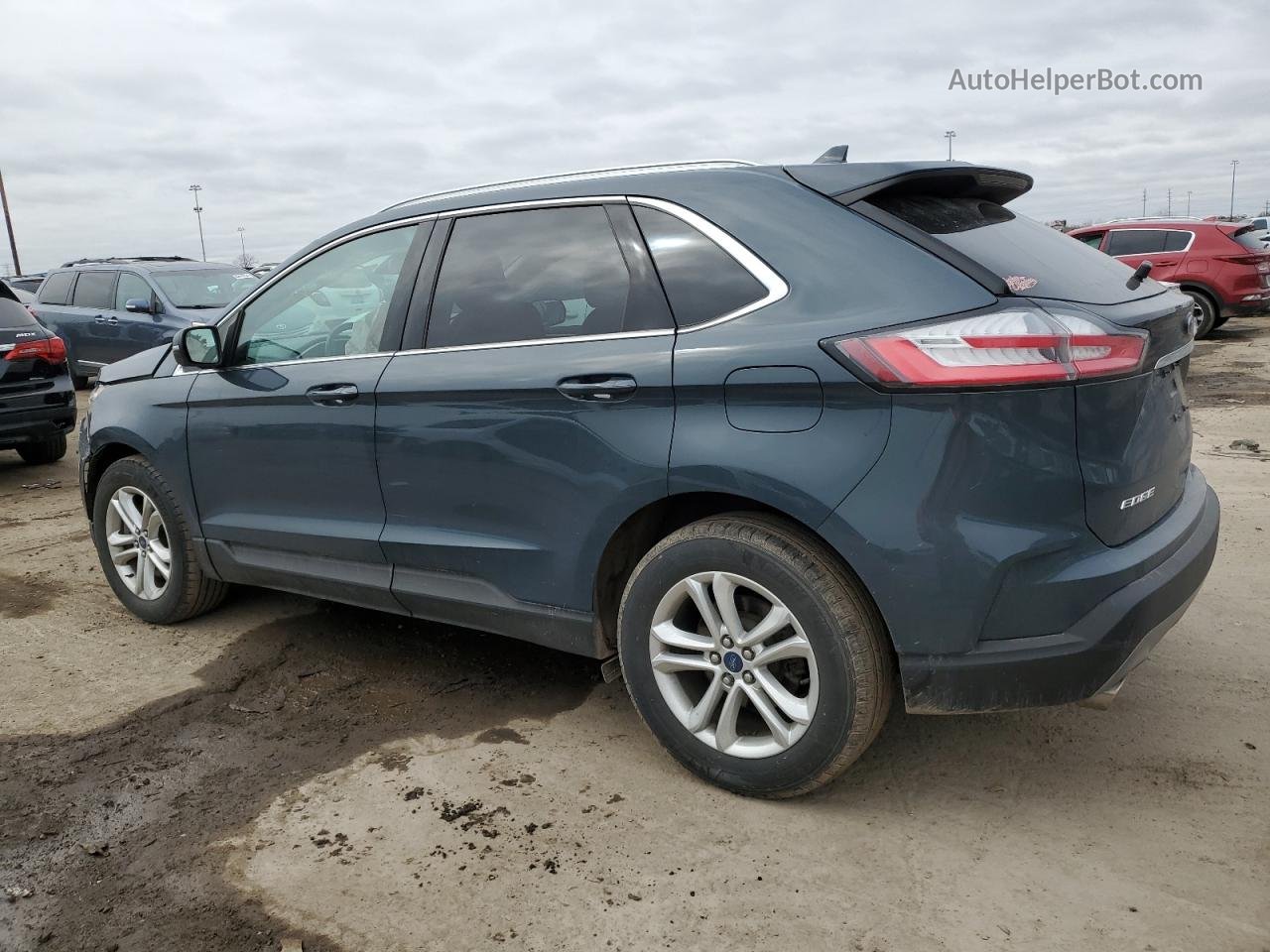 2019 Ford Edge Sel Blue vin: 2FMPK4J9XKBC50842