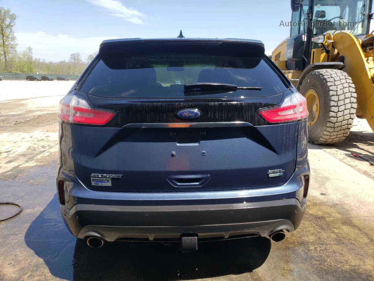 2019 Ford Edge Sel Blue vin: 2FMPK4J9XKBC55877