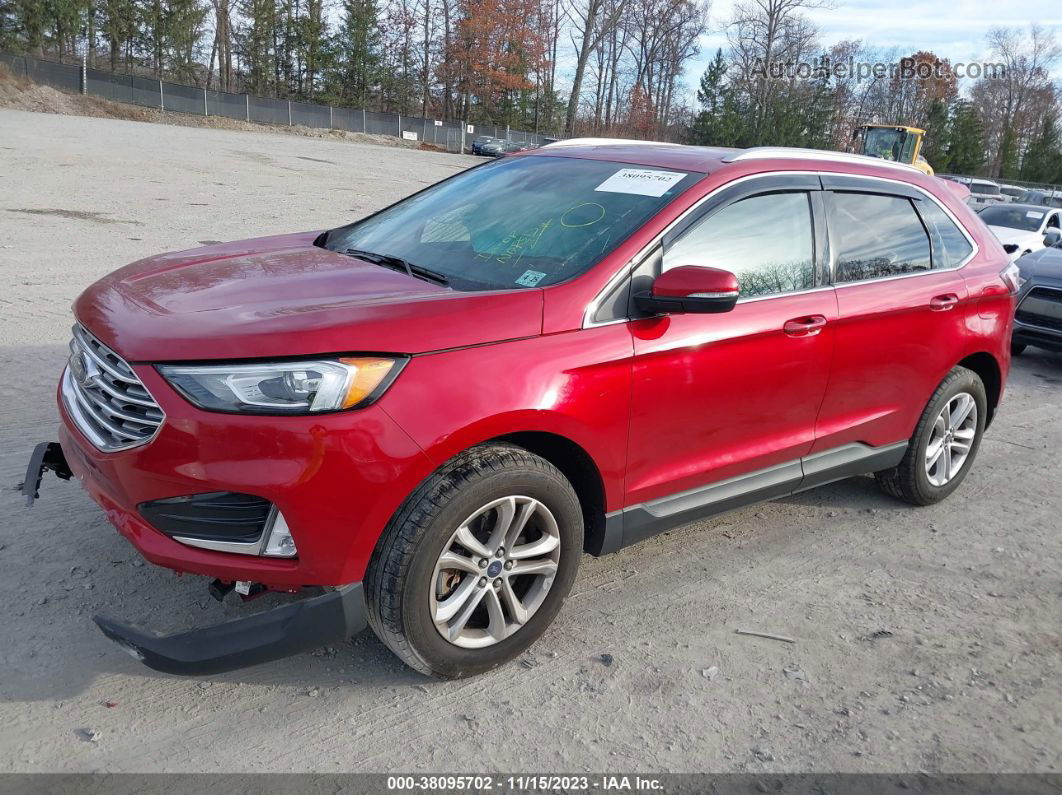 2020 Ford Edge Sel Red vin: 2FMPK4J9XLBA18050