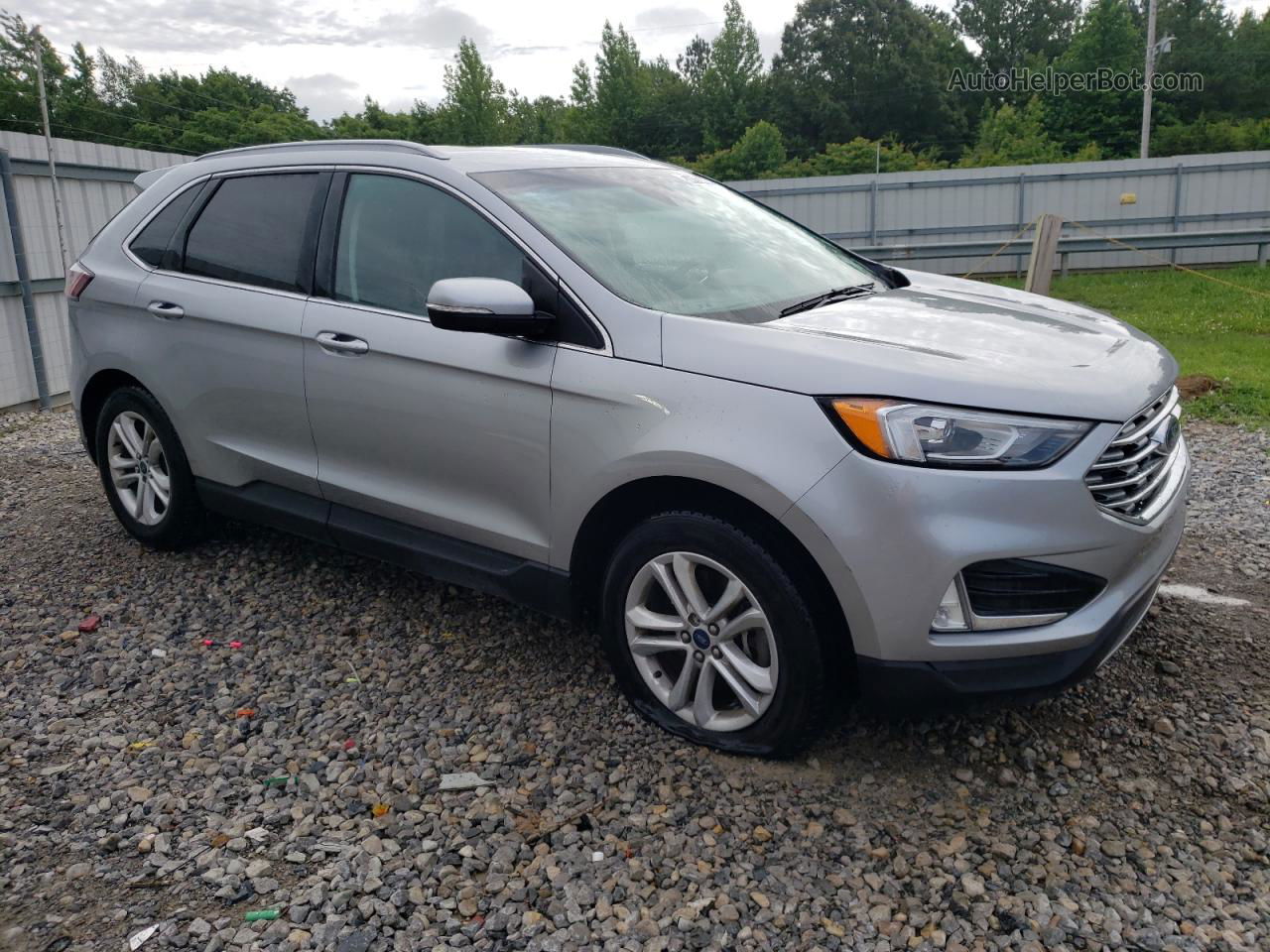 2020 Ford Edge Sel Silver vin: 2FMPK4J9XLBA18758